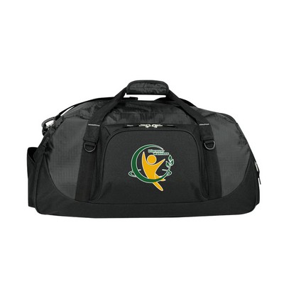 600D polyester Ripstop Piggy Back Duffel Bag with Shoe Storage