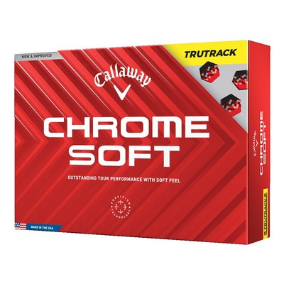 Callaway Chrome Soft TruTrack Golf Balls - Yellow