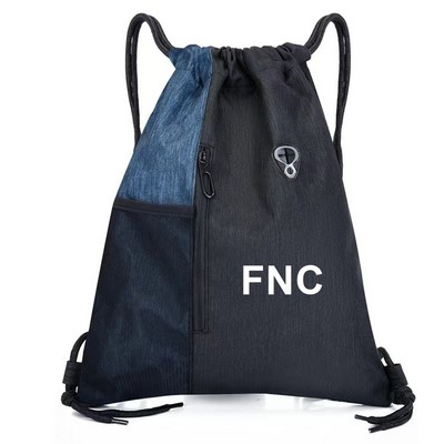 Nylon Drawstring Gym Bag