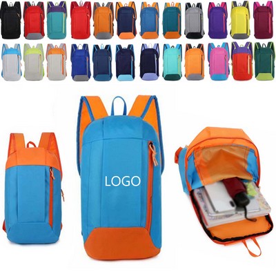 Multicolor Nylon Travel Backpack