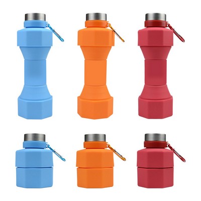 Collapsible Silicone Sports Water Bottle