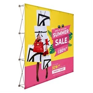 10' x 10' Pop Up Fabric Foldable Display Wall - Straight