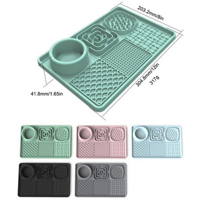 Silicone Slow Feeder Lick Mat for Pets