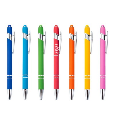 2-in-1 Stylus Retractable Ballpoint Pen With Stylus tip