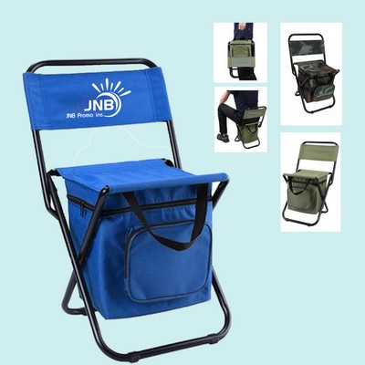 Foldable Fishing Chair with Cooler Bag