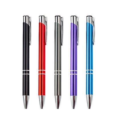 Click Action Metal Ballpoint Pen