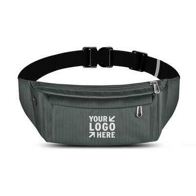 High Volume Nylon Double-zipper Waist Pack