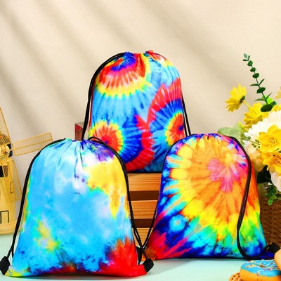 Custom Tie Dye Drawstring Backpack