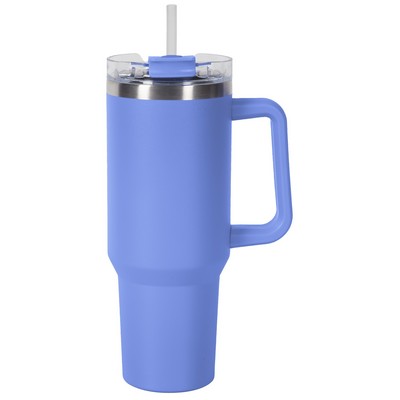 40oz Periwinkle Mug with Dual Sip-N-Straw Lid