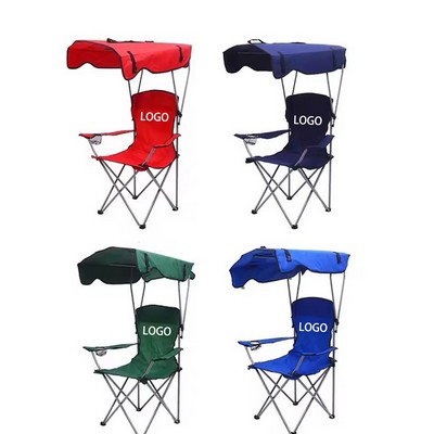 Outdoor Folding Chair With Sunshade