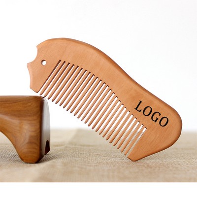 Fish-shaped Wood Comb