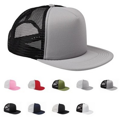 Big Accessories Five Panel Foam Front Trucker Cap