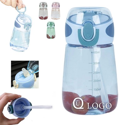 14Oz Straw Water Bottle For Kids