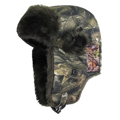 Rapid Dominance HybriCam Camo Aviator Hat w/Faux Fur