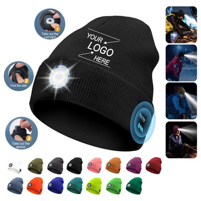 Wireless Beanie Hat with LED Light