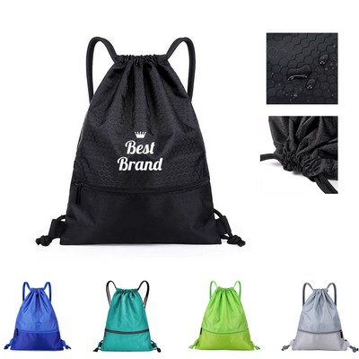 Waterproof Football Lattice Fabric Oxford Cloth Backpacks