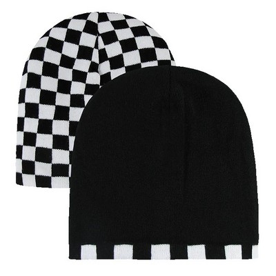 Decky Checker Knit Beanie