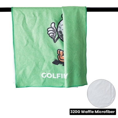 Quick-Dry Microfiber Waffle Sports Towel - 20" x 30"