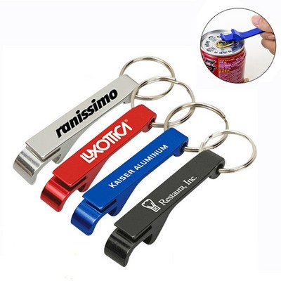 Aluminium Alloy Bottle Opener Keyring