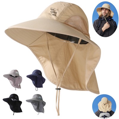 Wide Brim UPF 50 Sun Hat for Fishing and Outdoor Activities