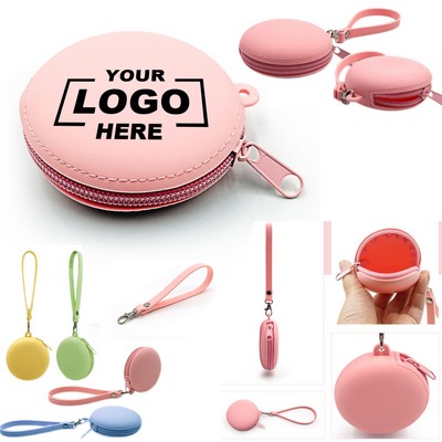 Silicone Round Coin Pouch for Daily Use