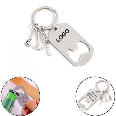 Stainless Steel Bottle Opener Keychain