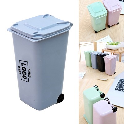 Compact Multi-Purpose Desktop Bedside Trash Bin