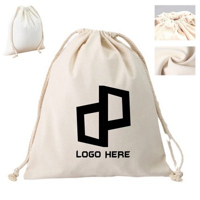 Cotton Reusable Drawstring Bag