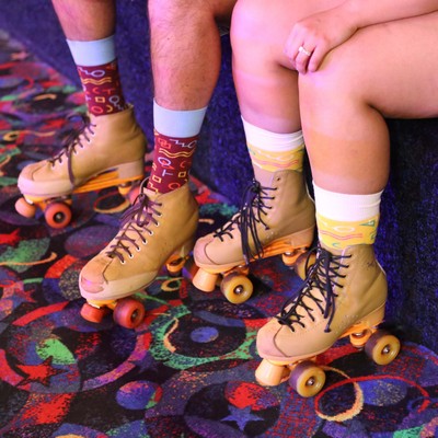 Performance Roller Derby Socks - Jam and Block with Cushioned Support - American Made