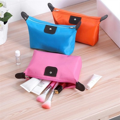 Mini Zipper Cosmetic Bag for Travel and Storage