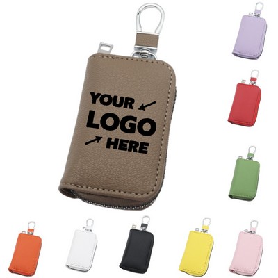 Multicolor Key Holder With Zipper and Hook