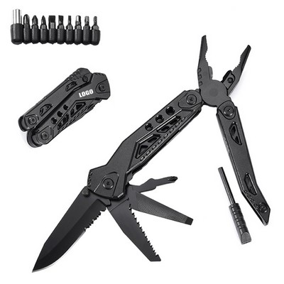 Compact Multi-Pliers Flint Tool with Bits Set