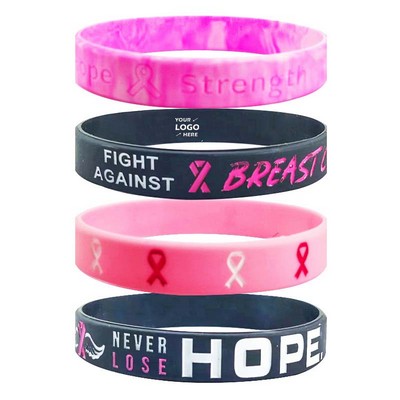 Breast Cancer Awareness Silicone Bracelet