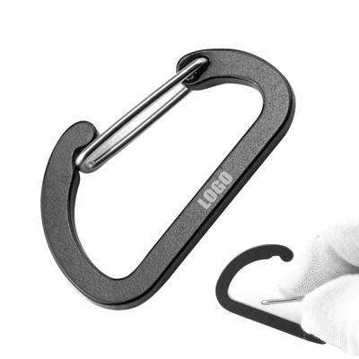 Lightweight Aluminum Alloy #6 Flat Carabiners