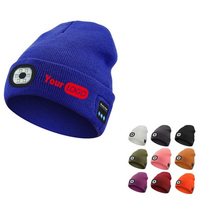 Rechargeable LED Light Knitted Hat MOQ 30pcs