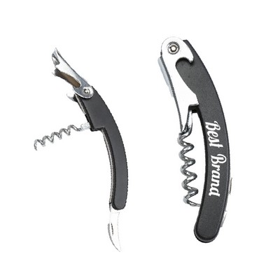 Stainless Steel Wine Corkscrew & Small Fish Knife