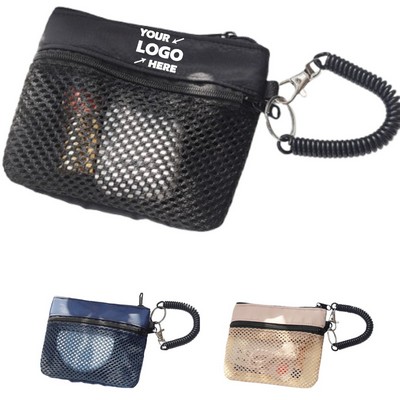 Mesh Double-Layer Storage Pouch