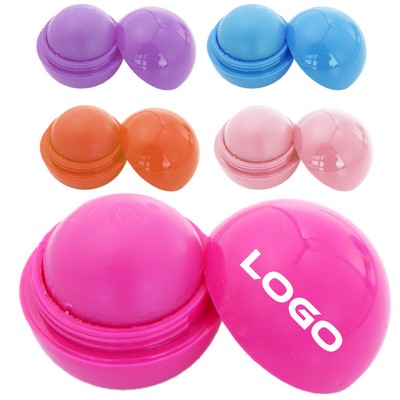 6 Colors Fruit Essence Round Lip Balm