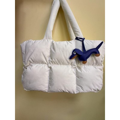 Puffy Tote Bag For Women With Custom Attachment