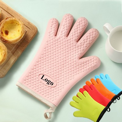 Kitchen Heat-Resistant Silicone Oven Mitts