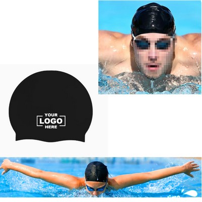 Silicone Swim Cap with Ear Protection