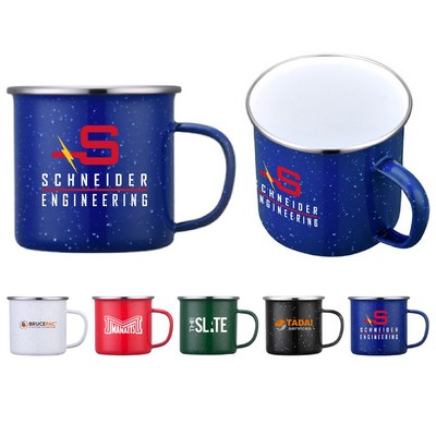 16 oz. Travel Enamelware Non-Slip Grip Mug w/ Handle