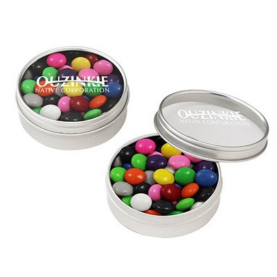 Round Window Tin - Chocolate Buttons