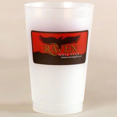 24 Oz. Frost Flex Plastic Cup (Silk Screen Printing)