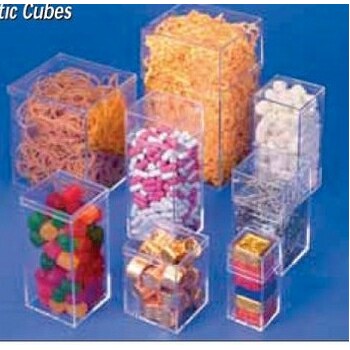 Rigid Clear Plastic Cube Box (2 1/8"x2 1/8"x4 1/16")