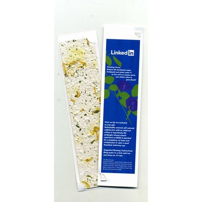 Tuck-In Bookmark Recycled Paper w/ Seeded Paper Insert