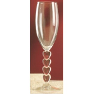 8 Oz. Heart Stem Wine Flute