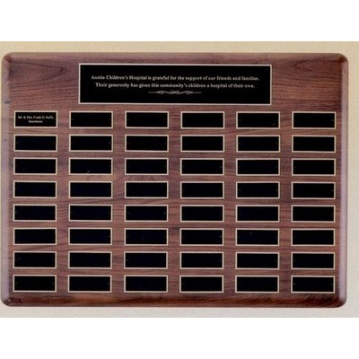 Perpetual Plaque w/ 24 Extra Large Individual Plates (15"x21")