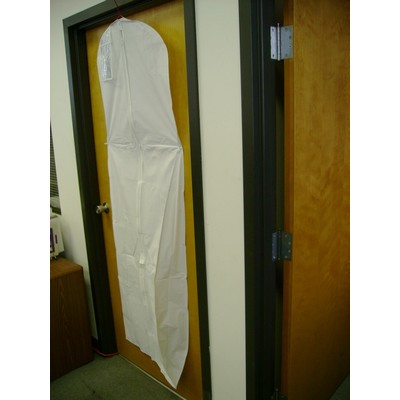 Gown Vinyl Zippered Garment Bag (24"x72"x36") WHITE ONLY VINYL