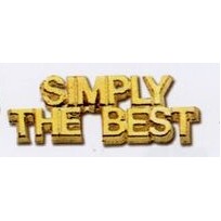 Stock Words and Phrases Lapel Pins (Simply The Best)